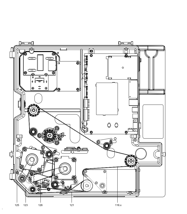Right Hand Unit - Belt Diagram